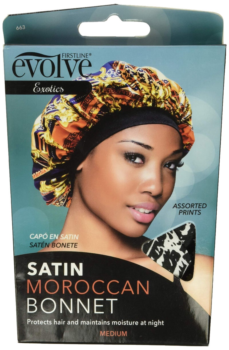 Evolve Exotics Satin Bonnet Moroccan  Assorted Prints - Image 1